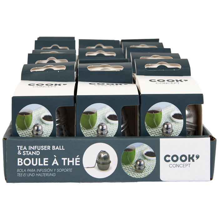 Cook Concept Boule à thé avec support en acier inoxydable