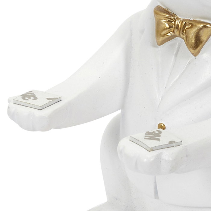 Home Deco Factory Vaciabolsillos Bulldog Blanco