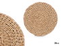 Kinvara Set de 2 salvamantels ronds naturels en fibre de maïs 25 cm de diamètre (Set de 36)