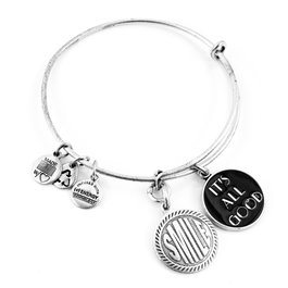 Alex And Ani Bracelet Gris Ajustable