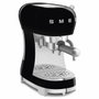 Smeg ECF02BLEU Machine à espresso noire brillante