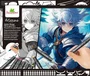 Sycomore - Coffret créatif Layout et marqueurs - Atelier manga Héro guerrier pour enfants dès 10 ans - 10 tableaux et 10 feutres