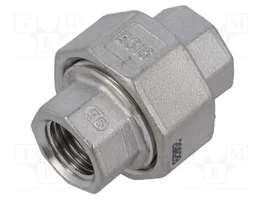 GEBO Connecteur double G 1/4'' en acier inoxydable