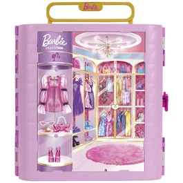 Mattel Coffret accessoires Barbie Dressing Deluxe Style avec coiffeuse et anneau lumineux