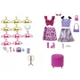 Mattel Coffret accessoires Barbie Dressing Deluxe Style avec coiffeuse et anneau lumineux