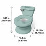 Ingenuity My Size Potty Pro Vert avec Réducteur de Toilette et Chasse d'eau Musicale