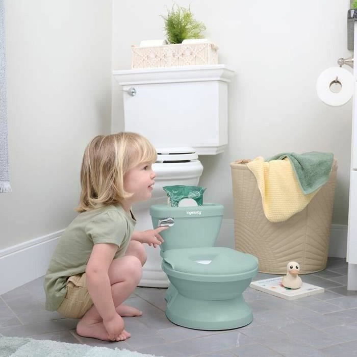 Ingenuity My Size Potty Pro Vert avec Réducteur de Toilette et Chasse d'eau Musicale Ingenuity My Size Potty Pro Vert avec Réducteur de Toilette et Chasse d'eau Musicale