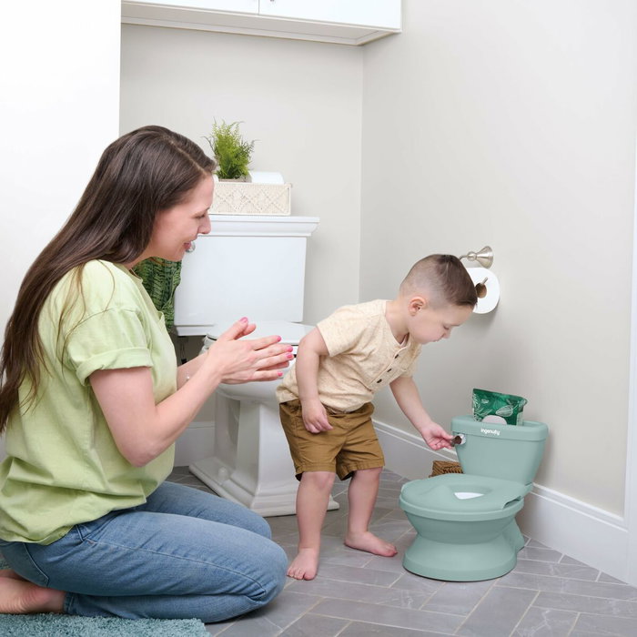 Ingenuity My Size Potty Pro Vert avec Réducteur de Toilette et Chasse d'eau Musicale Ingenuity My Size Potty Pro Vert avec Réducteur de Toilette et Chasse d'eau Musicale
