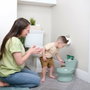 Ingenuity My Size Potty Pro Vert avec Réducteur de Toilette et Chasse d'eau Musicale