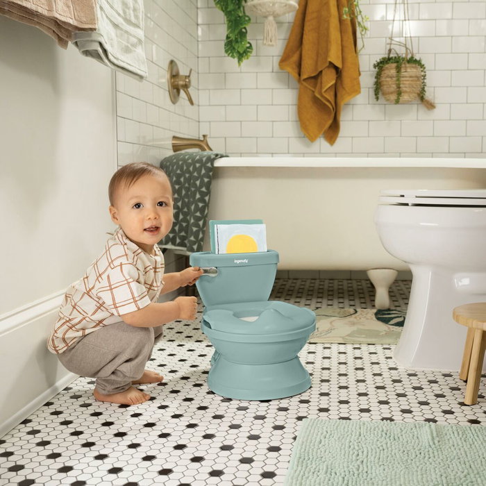 Ingenuity My Size Potty Pro Vert avec Réducteur de Toilette et Chasse d'eau Musicale Ingenuity My Size Potty Pro Vert avec Réducteur de Toilette et Chasse d'eau Musicale