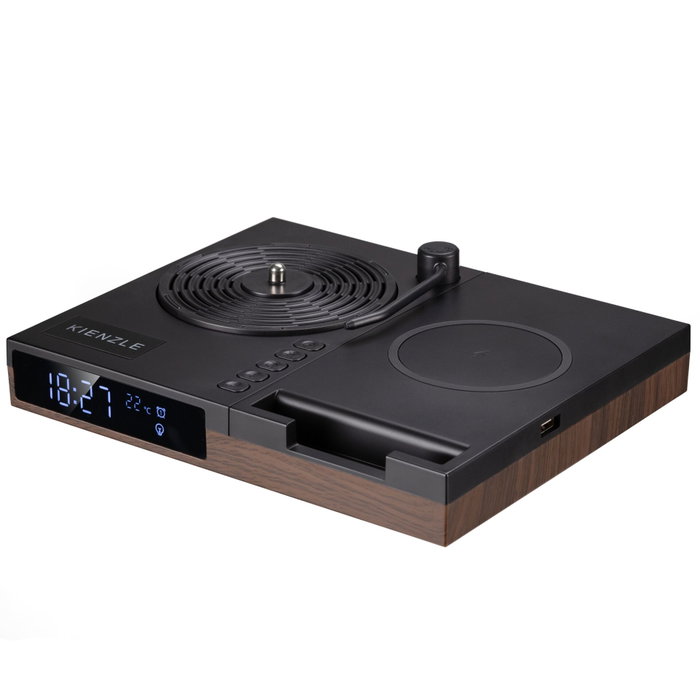 Kienzle Réveil Numérique avec Haut-parleur Bluetooth et Chargeur Sans Fil Noir Kienzle Réveil Numérique avec Haut-parleur Bluetooth et Chargeur Sans Fil Noir