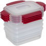 Joseph Joseph Nest Lock Ensemble de 4 Boîtes de Conservation 1,1L Rouge