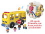 Mattel Little People Grand Autobus Scolaire Jaune avec 4 Figurines, Sons, Lumières et Phrases Éducatives - Jouet pour Enfants à Partir de 12 Mois