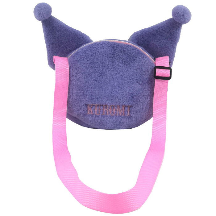 CYP BRANDS Sac à main peluche Kuromi Hello Kitty 40x17cm pour livres et accessoires avec fermeture à zip