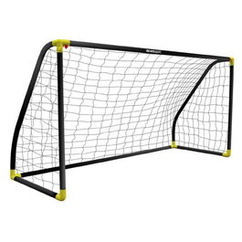 Ociotrends Porteria pliable avec ancrages 180x91x120 cm - Cages de but pliables pour football noires - À partir de 6 ans