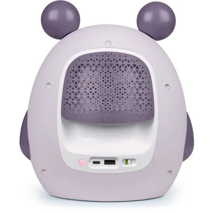 Bigben Koala - Enceinte Bluetooth 5.0 avec veilleuse lumineuse réglable, 15W, minuterie, batterie 1200mAh rechargeable USB-C