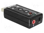 DELOCK Carte son externe USB 2.0, noir
