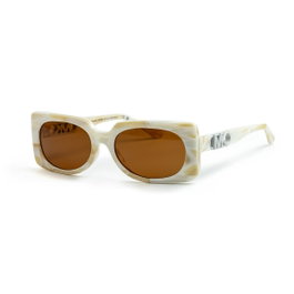 Michael Kors MK2215-400173 Lunettes de soleil Beige et Marron