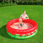 Bestway Piscine Gonflable Enfant 3 Anneaux Fraise 168x38 cm +2 Ans 51145