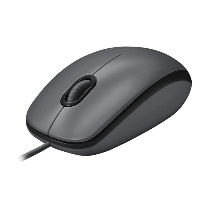 Logitech Souris M90 - Souris PC Filaire USB avec Tracking Optique 1000 DPI, Ambidextre et Confortable - Compatible Windows/Mac - Gris
