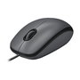 Logitech Souris M90 - Souris PC Filaire USB avec Tracking Optique 1000 DPI, Ambidextre et Confortable - Compatible Windows/Mac - Gris