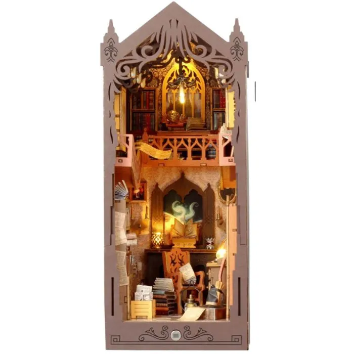 Creanook Kit DIY Maquette 3D Book Nook Serre Livre Librairie Magique à Construire - 11 x 18 x 26 cm