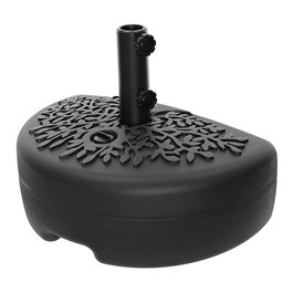 Outdoor Living By Decoris Base pour parasol noire 50 x 30 x 36,5 cm acier et polyéthylène haute densité