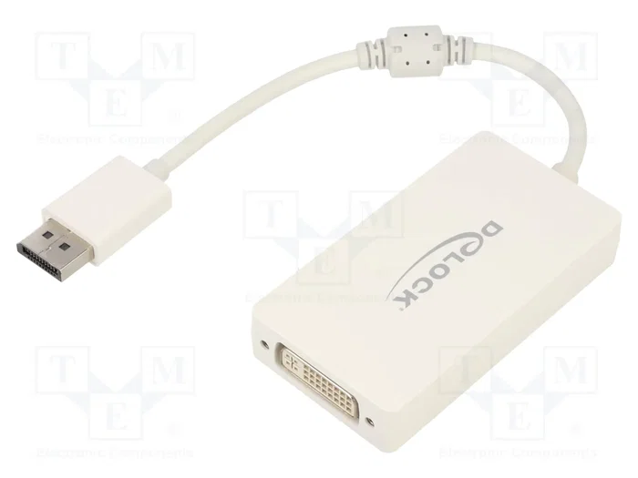 DELOCK Adaptateur DisplayPort 1.2 High Speed Single Link Noir