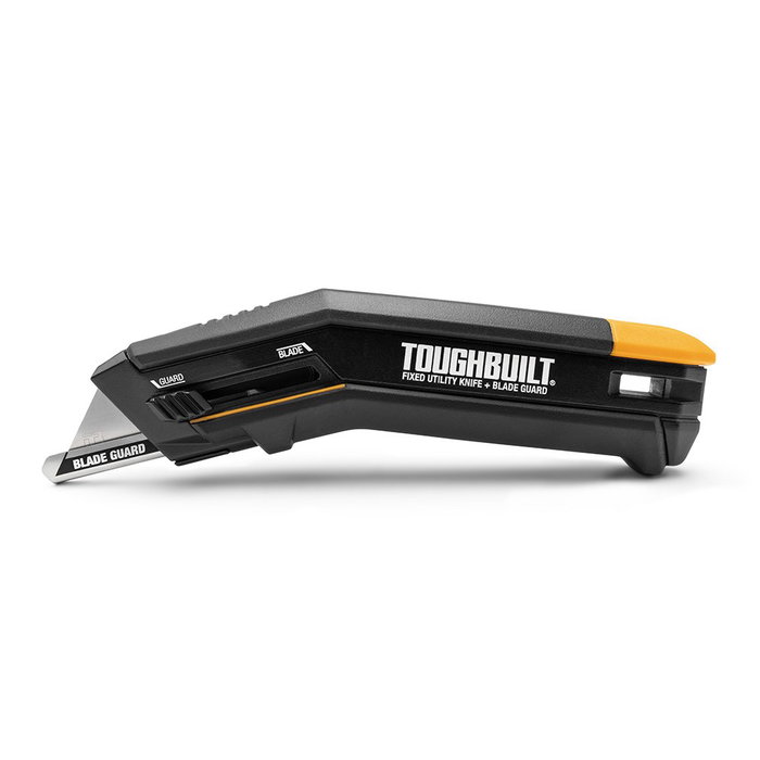 Toughbuilt Cutter à lame fixe avec protecteur coulissant Toughbuilt Cutter à lame fixe avec protecteur coulissant