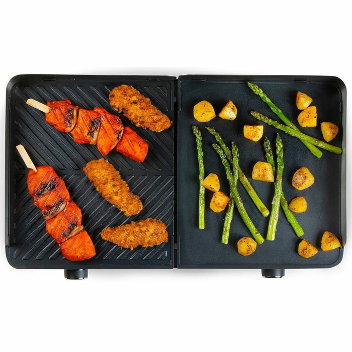 Domo Grill de table barbecue Genius DO9259G - 2 zones de cuisson - 2400 W