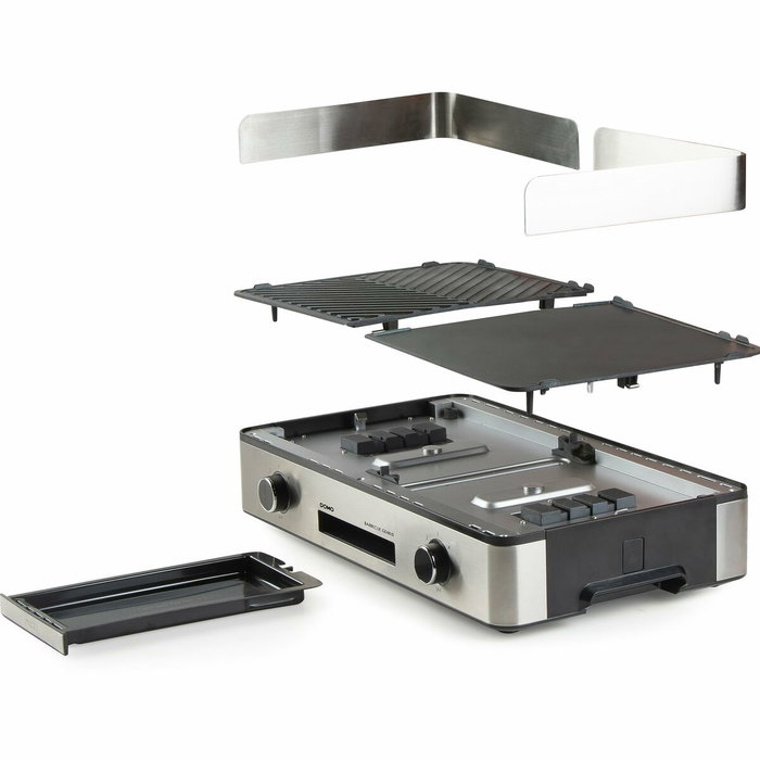 Domo Grill de table barbecue Genius DO9259G - 2 zones de cuisson - 2400 W
