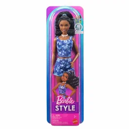 Mattel Barbie Fashionistas - Short et Haut à Fleurs - Cheveux noirs