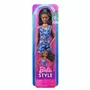 Mattel Barbie Fashionistas - Short et Haut à Fleurs - Cheveux noirs