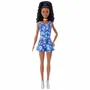Mattel Barbie Fashionistas - Short et Haut à Fleurs - Cheveux noirs
