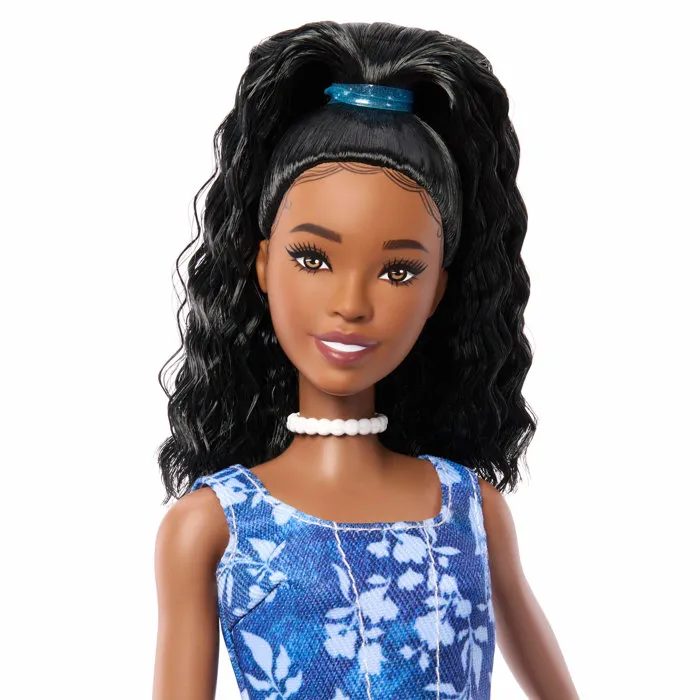 Mattel Barbie Fashionistas - Short et Haut à Fleurs - Cheveux noirs