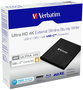 Verbatim Graveur Externe Blu-ray Ultra HD 4K Slimline avec Connexion USB 3.1 Gen 1 et USB-C