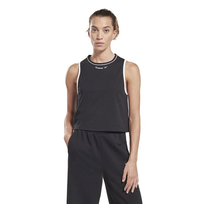 Maillot de Corps sans Manches pour Femme Reebok Rie Noir