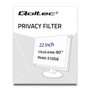 Qoltec Filtre de Confidentialité pour Moniteur 51056 22 pouces