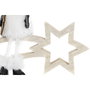 DKD Home Decor Étoile de Noël en Polyester et MDF (2 Unités)