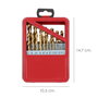 WOLFPACK LINEA PROFESIONAL Coffret de forets HSS titane 1-10 mm, 19 unités