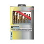 WOLFPACK LINEA PROFESIONAL Coffret de forets HSS titane 1-10 mm, 19 unités