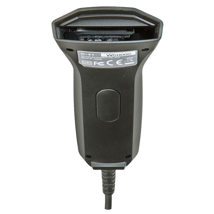 Opticon C-41S - Scanner de codes-barres 1D à main CCD, 300 scans/seconde, design ergonomique léger, interface USB, noir