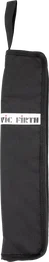 Vicfirth Essential étui à baguettes noir pour 4-5 paires avec poche intérieure et sangle élastique