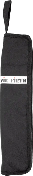 Vicfirth Essential étui à baguettes noir pour 4-5 paires avec poche intérieure et sangle élastique