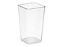 GIFTDECOR Vase Carré en Acrylique Transparent
