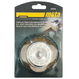 Mota Brosse coupelle en fil de fer avec tige 75mm