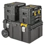Stanley FMST17870-1 Coffre de chantier étanche 113 L PRO-STACK, IP54, rangement modulaire avec couvercle 2 parties, clips latéraux