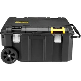 Stanley FMST17870-1 Coffre de chantier étanche 113 L PRO-STACK, IP54, rangement modulaire avec couvercle 2 parties, clips latéraux