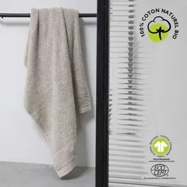 Today Serviette de bain Organic 50x90 cm en coton bio 450 GSM, certifiée GOTS et Oeko-Tex, grande absorption et douceur exceptionnelle