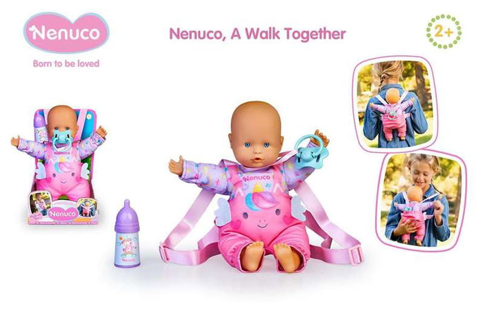 Nenuco Poupée Bébé ¿Damos un Paseo? 35 cm avec accessoires de portage Nenuco Poupée Bébé ¿Damos un Paseo? 35 cm avec accessoires de portage